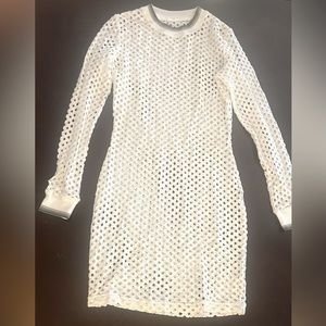 Ivy Park White Swim Coverup Long Sleeve